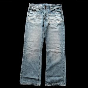 Pre-Owned Mens Express Kingston Classic Fir Re Rise BootCut Jeans SZ 33W x 30L